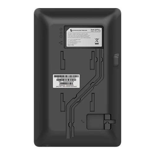 Grandstream GHP621 hotel phone rear and wall-mount view