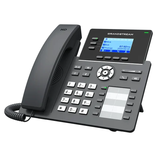 Grandstream GRP2604P IP phone angled view