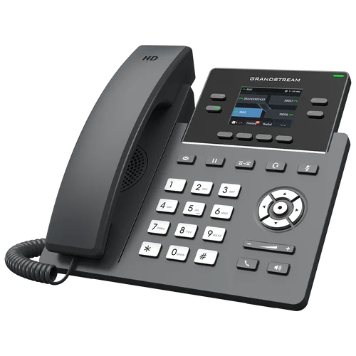 Grandstream GRP2612 IP phone angled view