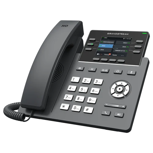 Grandstream GRP2613 IP phone angled view