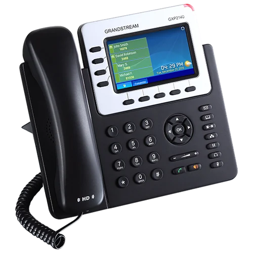 Grandstream GXP2140 IP phone angled view