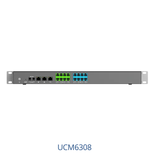 Grandstream UCM6308 IP PBX rear ports
