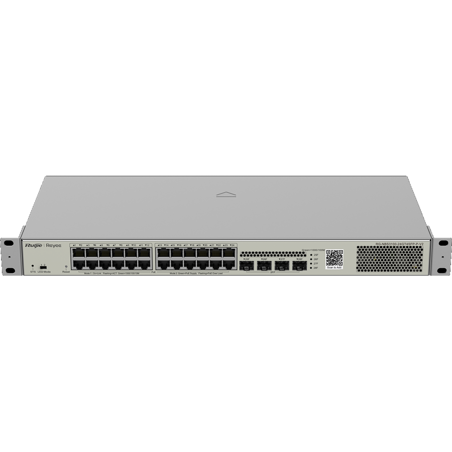 Ruijie NBS3100 24-port cloud-managed PoE switch supplied in Oman by Elite Infotech