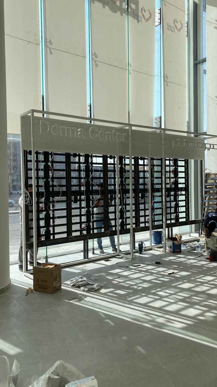 Elite Infotech LED display project installation in Muscat Oman