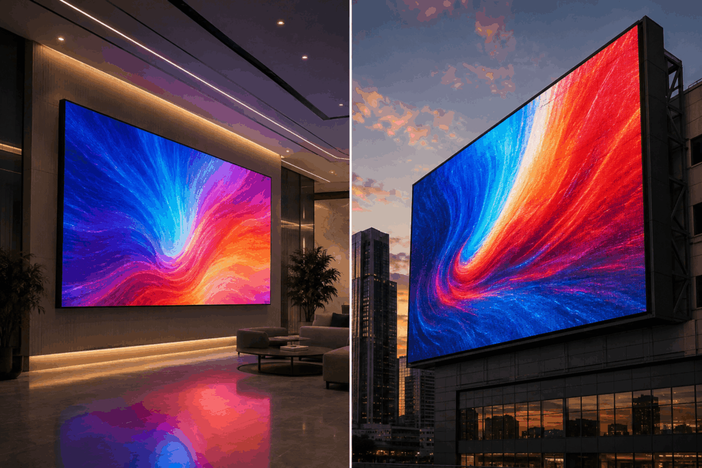 Outdoor vs Indoor LED Screens: Key Differences & Costs