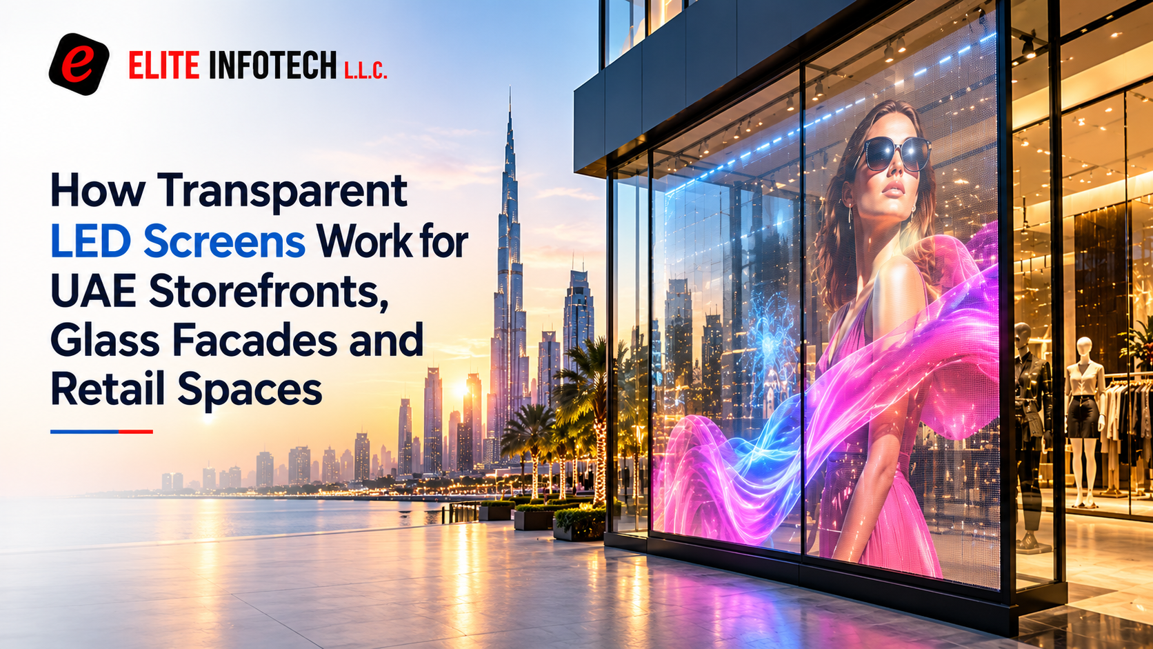 How Transparent LED Screens Work for UAE